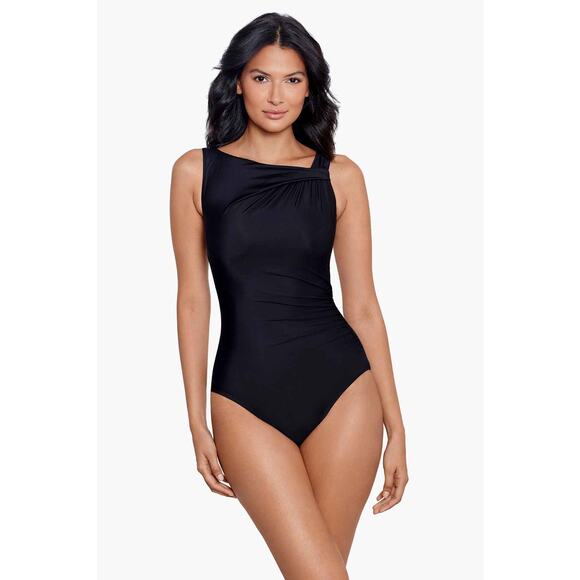 Miraclesuit Other - Miraclesuit Avra Swimsuit NWOT One Piece Black US 8 Swim Bathing Suit Slimming
